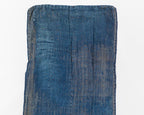 Japanese Indigo Boro Textile Panel with Hand-Stitched Repairs