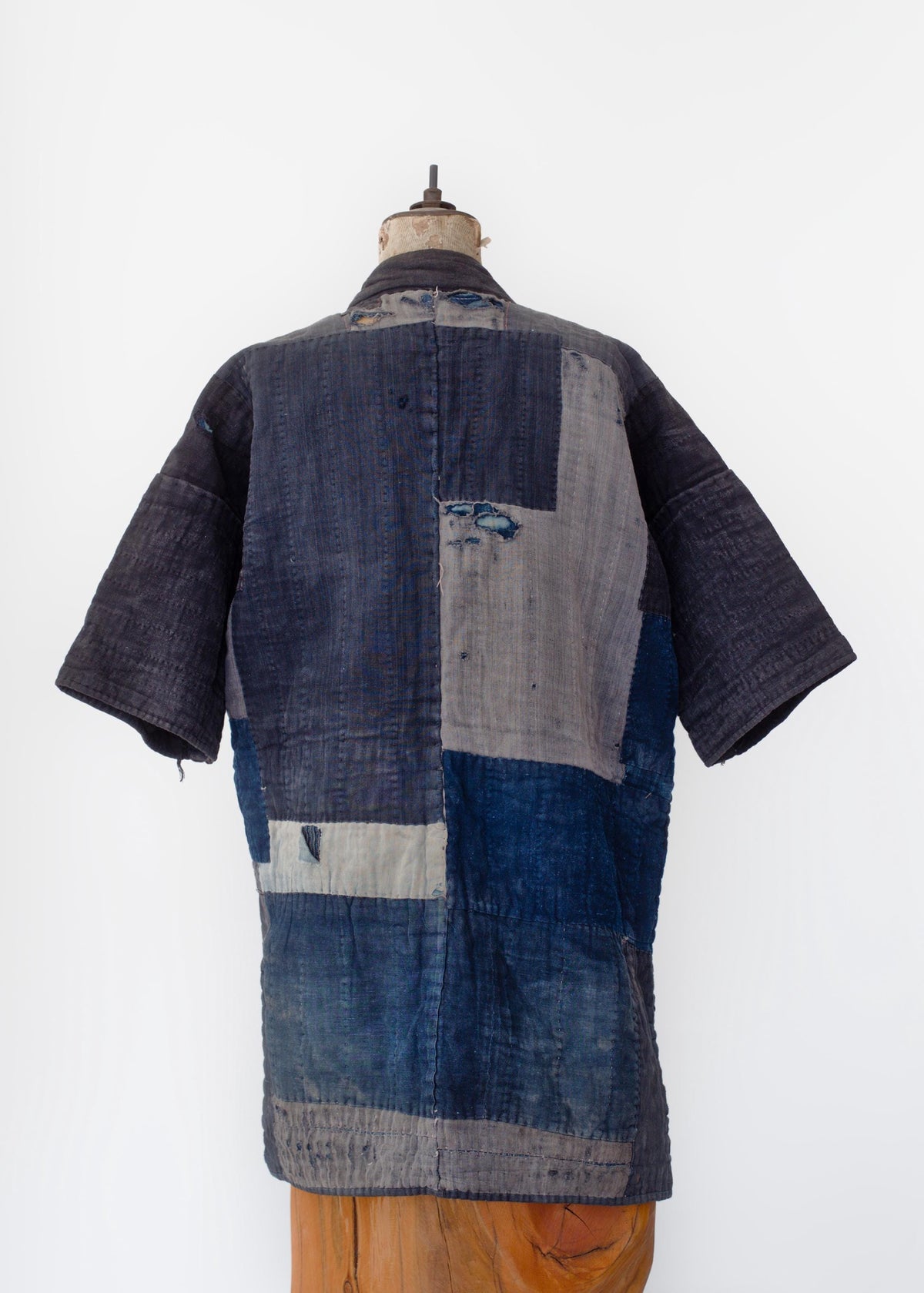 Antique Japanese Reversible Indigo Boro Noragi Jacket