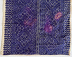 アンティーク モロッコ製フェズ刺繍パネル（紫シルク）