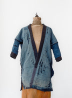 Antique Japanese Reversible Indigo Boro Noragi Jacket