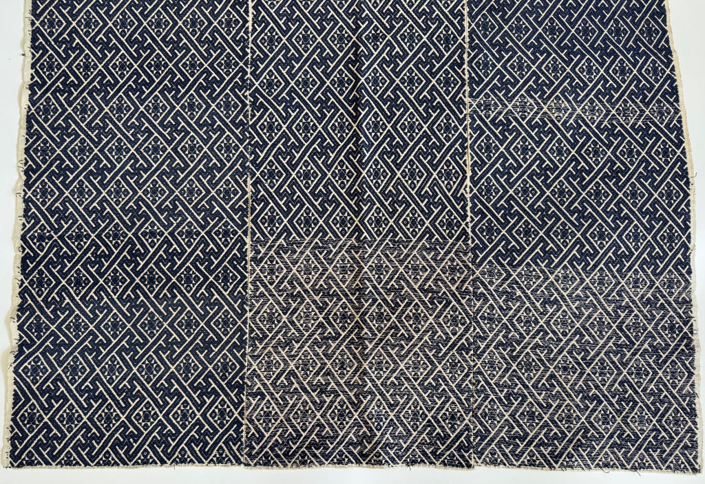 Coperta nuziale Miao cinese vintage con ricamo indaco