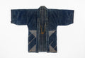 Antique Japanese Hikeshi Banten Fireman’s Coat in Indigo Sashiko Cotton