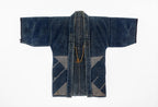 Antique Japanese Hikeshi Banten Fireman’s Coat in Indigo Sashiko Cotton