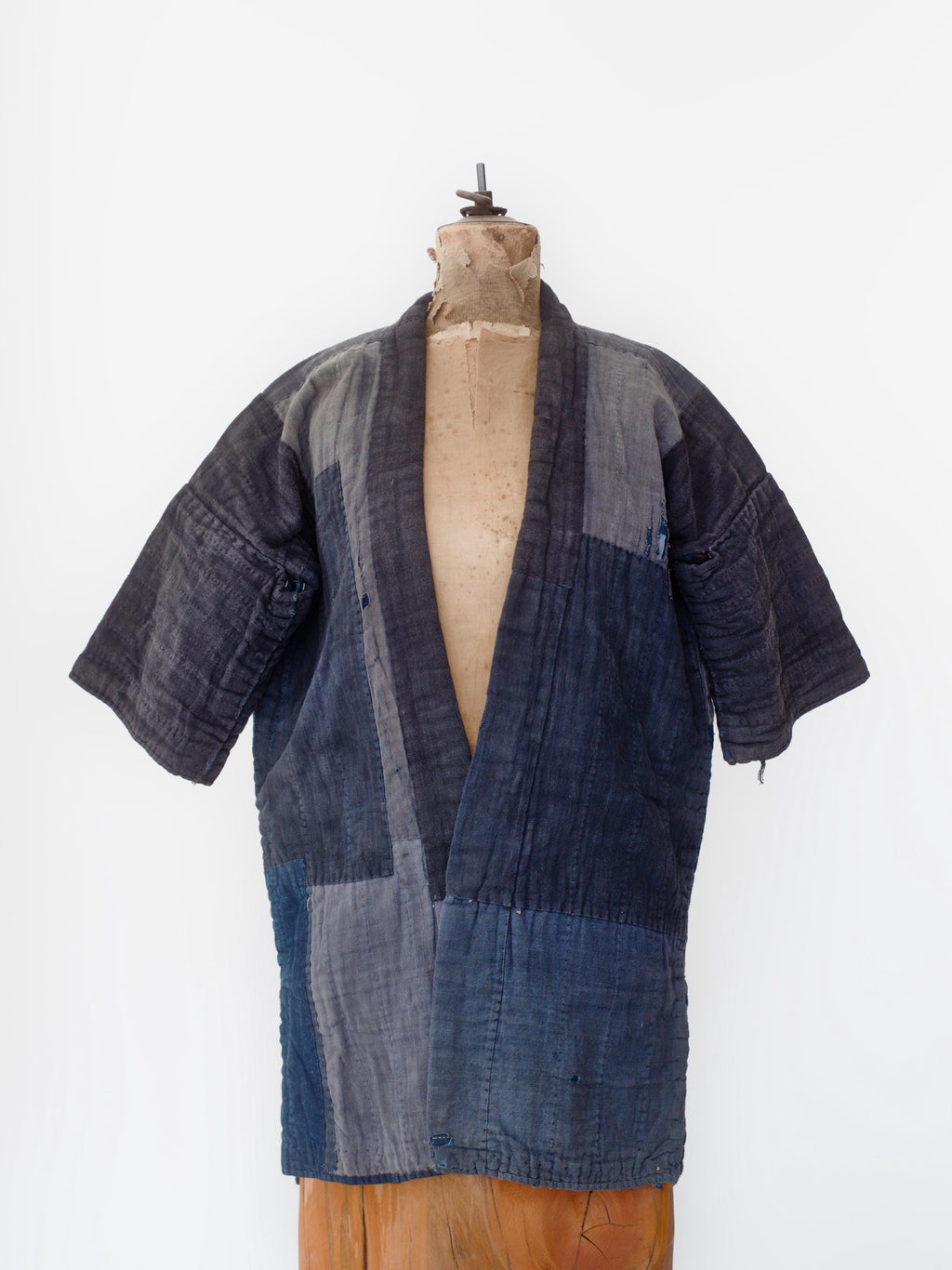 Antique Japanese Reversible Indigo Boro Noragi Jacket