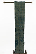 Pannello boro giapponese indaco con patchwork cucito a mano