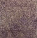 Antique Moroccan Fez Embroidery Panel in Purple Silk