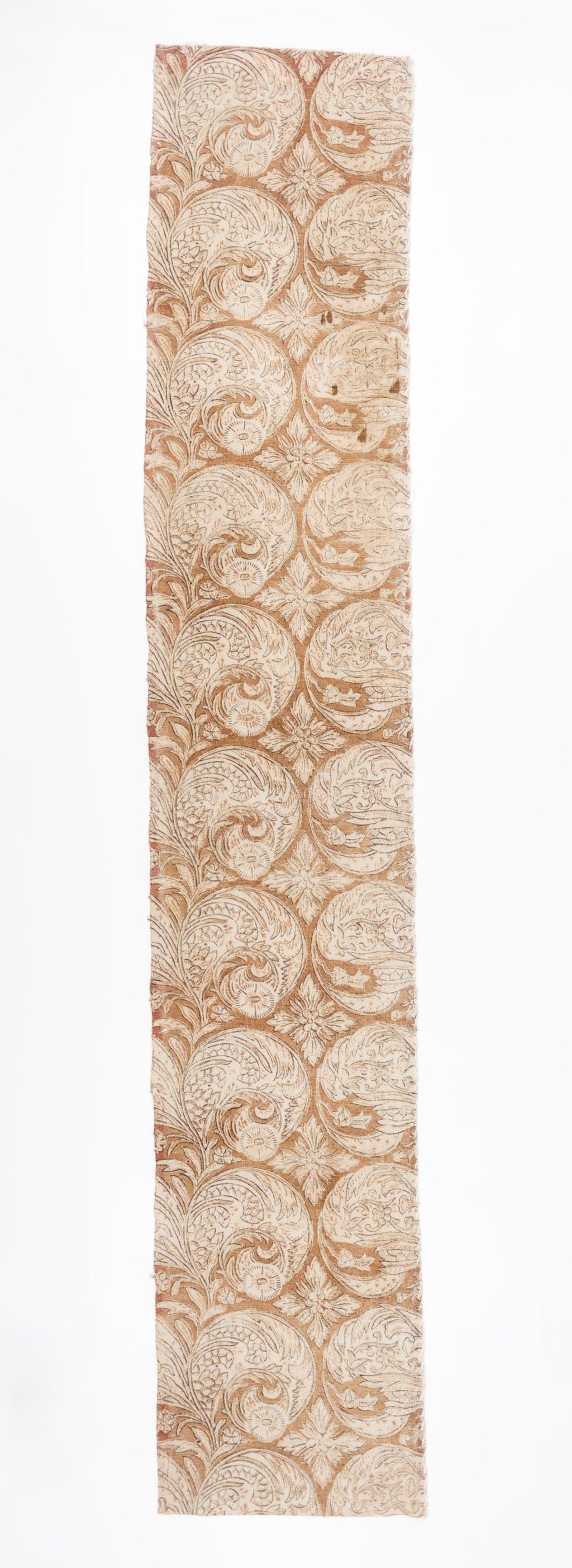 Antique Japanese Wa-Sarasa Cotton Panel with Phoenixes