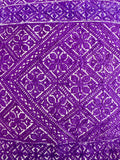 Bordado antiguo de Fez en seda morada