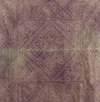 Antique Moroccan Fez Embroidery Panel in Purple Silk