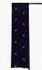 Antique Japanese Indigo Textile Panel with Swallows