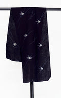 Antique Japanese Indigo Textile Panel with Swallows