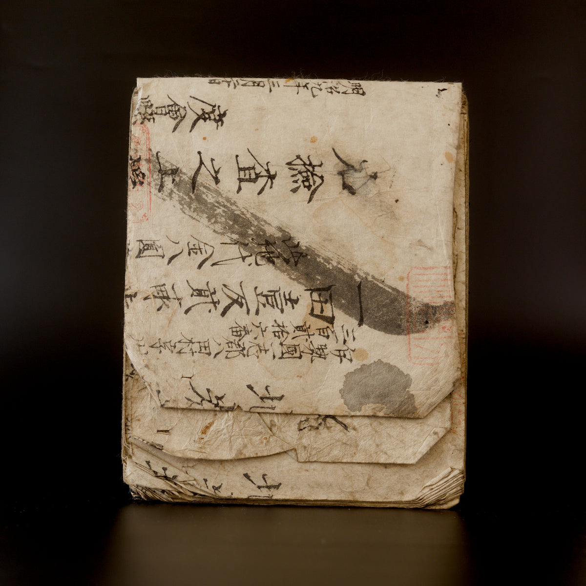 Antique Japanese fabric sample book