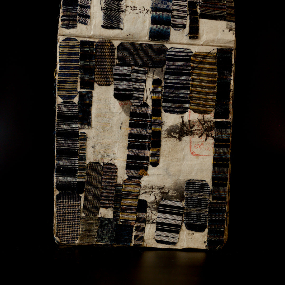 Antique Japanese fabric sample book