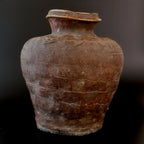 Muromachi-Period Shigaraki Higaki-Decorated Jar