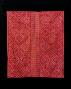Broderie marocaine ancienne de Fès, réversible en soie