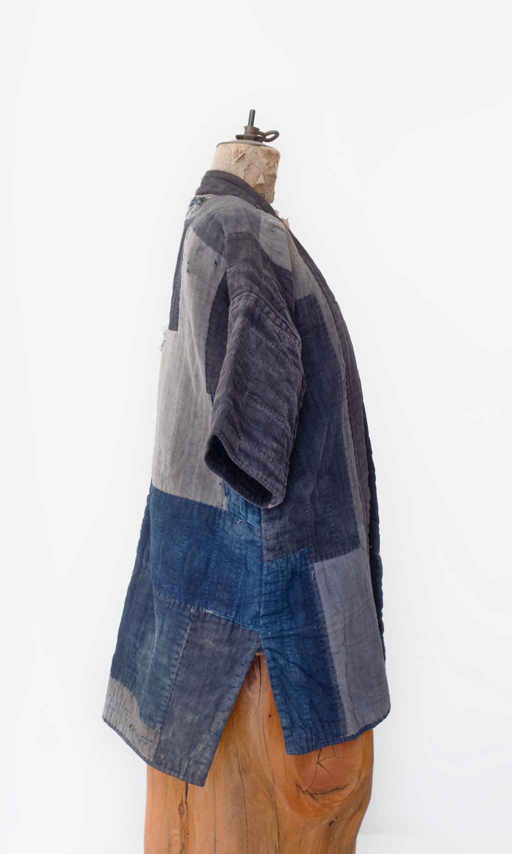 Antique Japanese Reversible Indigo Boro Noragi Jacket