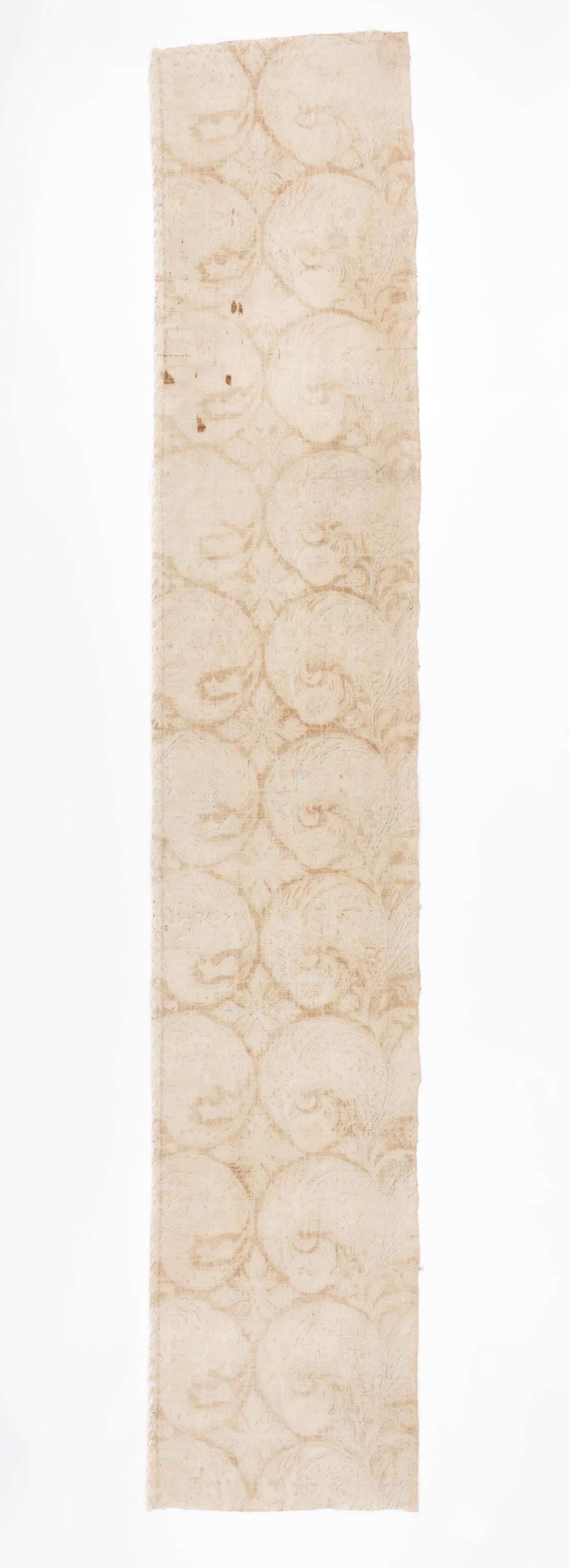 Antique Japanese Wa-Sarasa Cotton Panel with Phoenixes