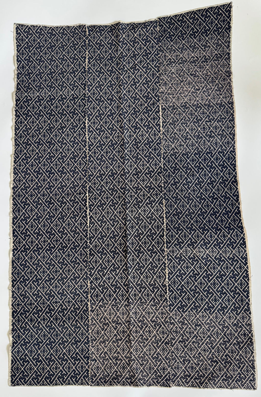 Coperta nuziale Miao cinese vintage con ricamo indaco