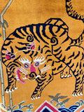 Antique Chinese Art Deco Tiger Rug