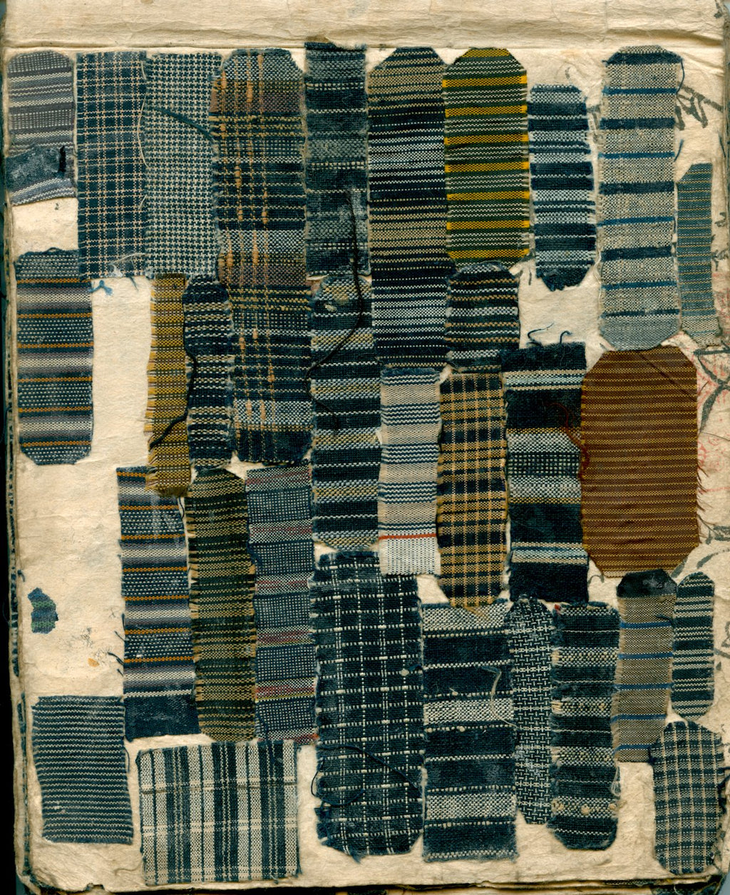 Antique Japanese fabric sample book