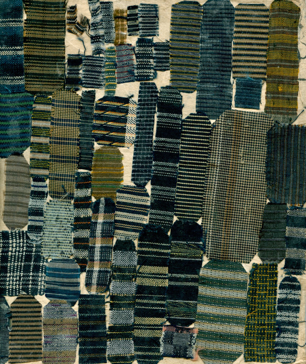 Antique Japanese fabric sample book