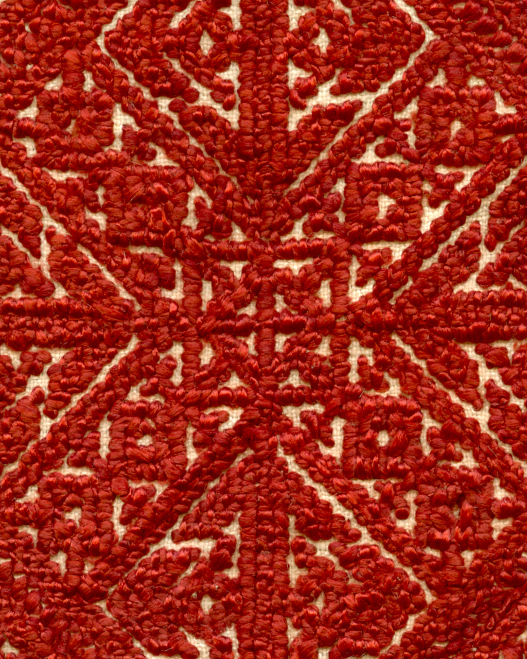Broderie marocaine ancienne de Fès, réversible en soie