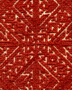Broderie marocaine ancienne de Fès, réversible en soie