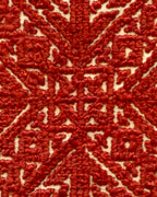 Broderie marocaine ancienne de Fès, réversible en soie