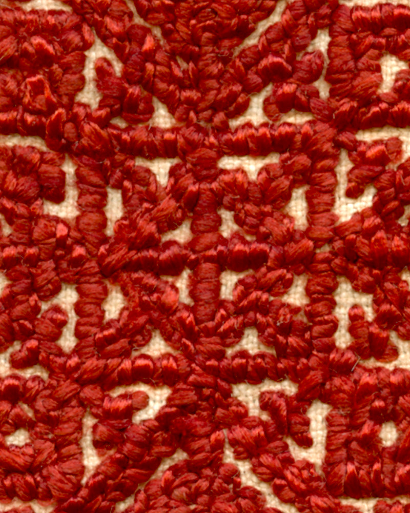 Broderie marocaine ancienne de Fès, réversible en soie