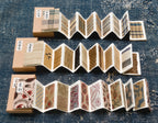 Japanische Mingei-Miniatur-Stoffmusterbücher, 3er-Set